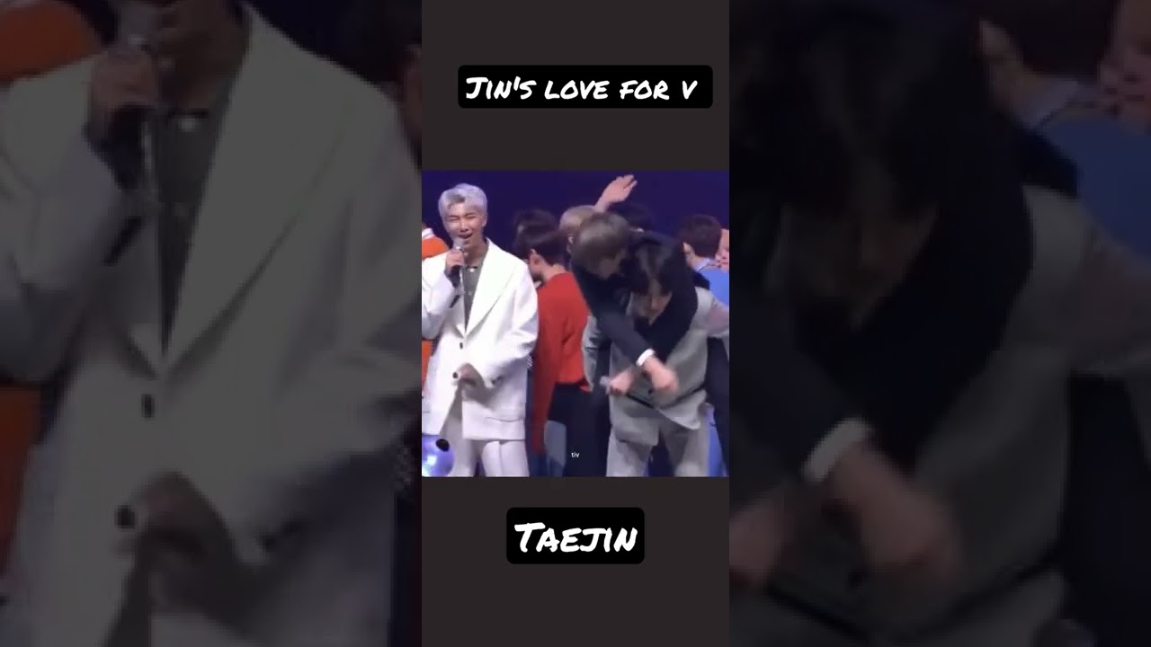 Jin's love for taehyung #taejin #jin #v #bts