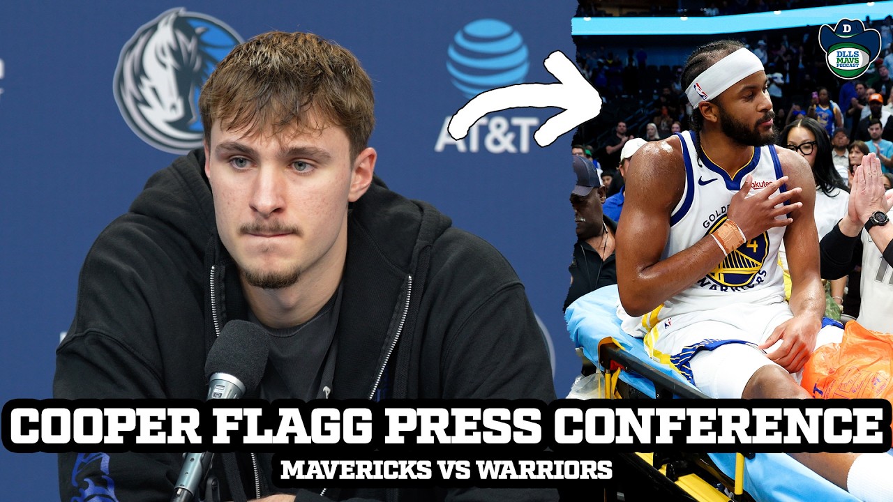 Cooper Flagg on Moses Moody Injury, Khris Middleton, & More After Mavs LOSS vs Warriors