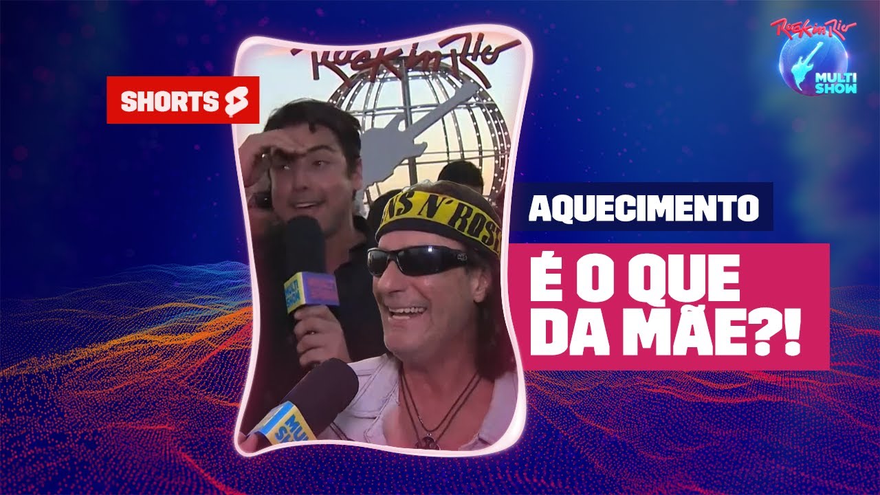 Bruno de Luca leva SUSTO com GAFE de f&atilde; do GUNS N' ROSES | Rock in Rio no Multishow | #Shorts