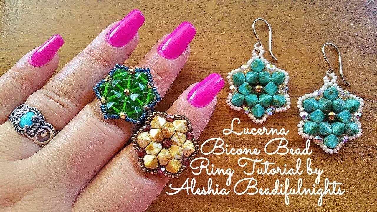 Lucerna Bicone Bead Ring Tutorial