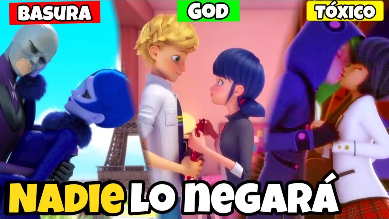 Los 50 Ships de Miraculous Ladybug: De PEOR a MEJOR ❤️🐞 (Temporada 1-5)