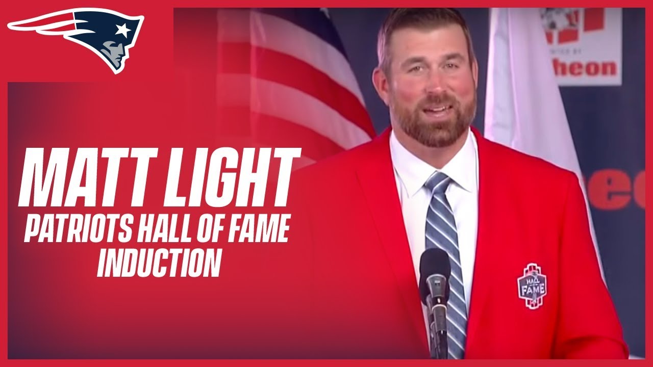 Patriots Hall of Fame Induction of Matt Light