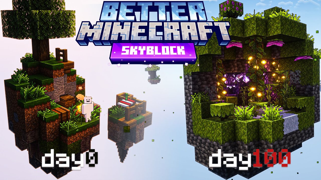 เอาชีวิตรอด 100 วันบนเกาะลอยฟ้าที่ดีกว่าเดิม | BetterMCSkyblock