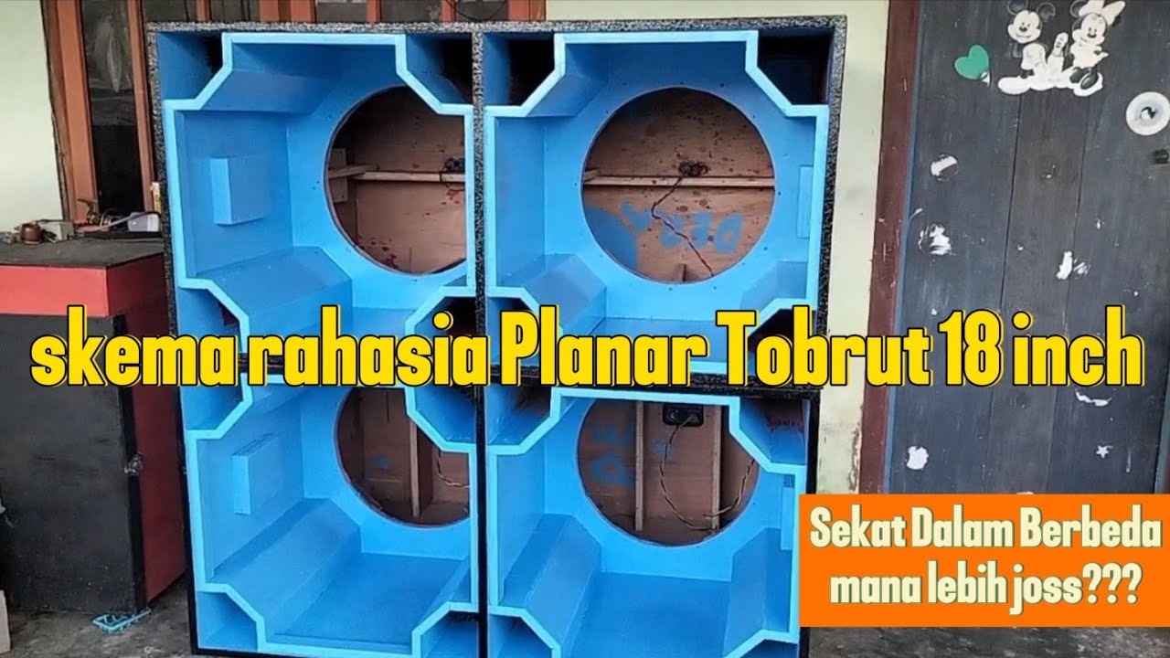 Skema Box Planar Terbaru 18 inch 2025 Dengan Sekat Dalam Yang Berbeda // Planar Tobrut Brewog Audio