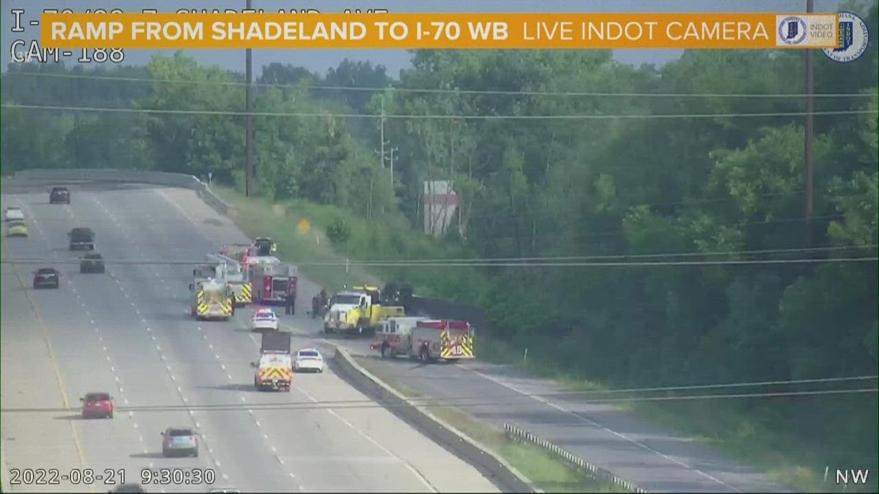 Semi driver dies in I-70 crash on the east side of Indianapolis