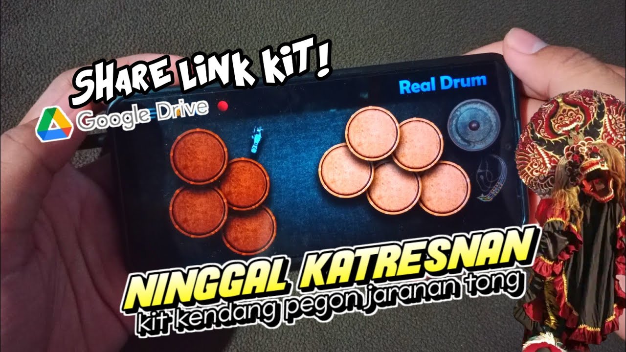 MIRIP PENYU MUSIC😱 || NINGGAL KATRESNAN - KIT KENDANG JARANAN REAL DRUM (GRATIS)