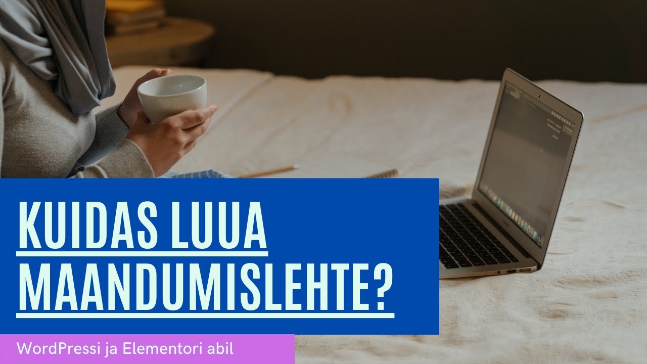 Kuidas luua maandumislehte WordPressi ja Elementori abil (e-&otilde;pe, 8h, eesti keeles)