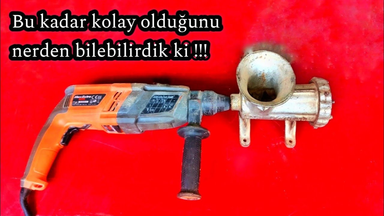 Matkap ile Kıyma Makinesi Nasıl Yapılır. Meat Grinder • Diy