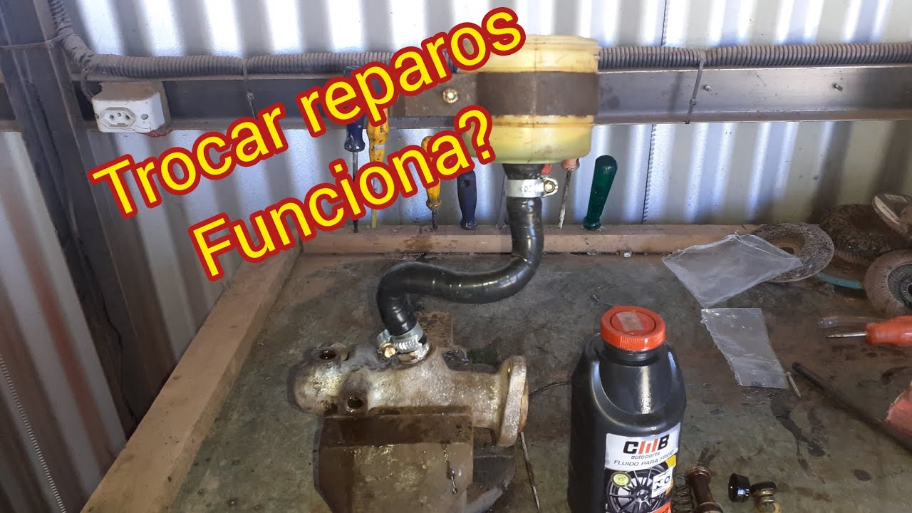 trocando reparos freio do cilindro mestre corcel
