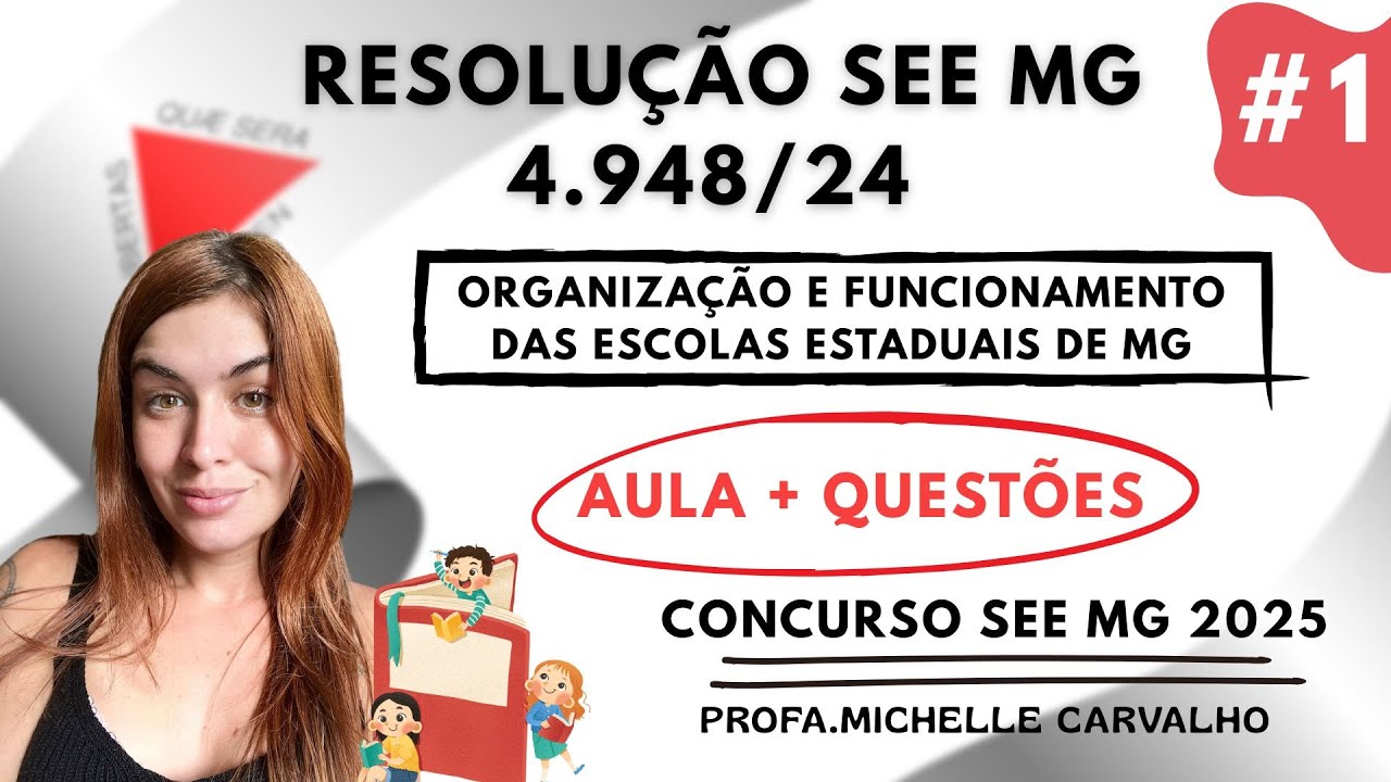 | SEE MG | Resolução SEE nº 4.948, de 26 de janeiro de 2024 - Legislação Educacional - Aula 1