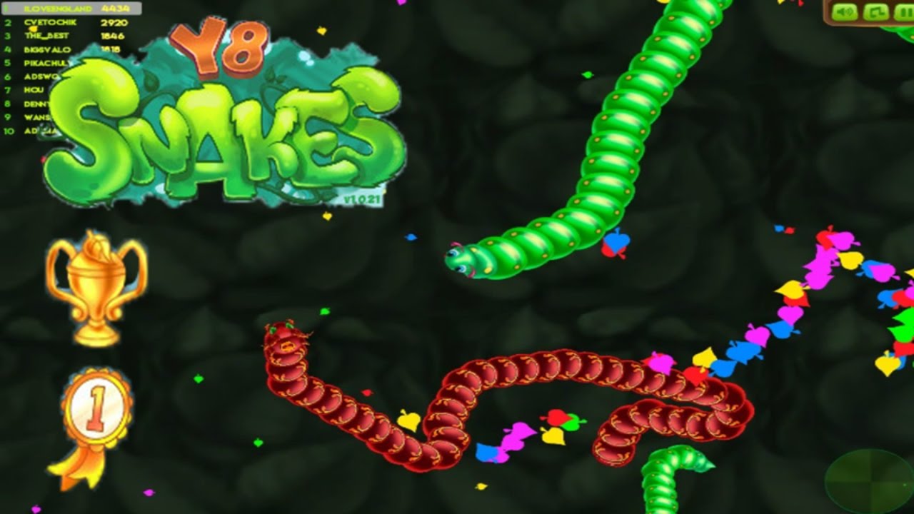 Y8 SNAKES GAME: Road To Top 1 Leaderboard |Newbie Gaming