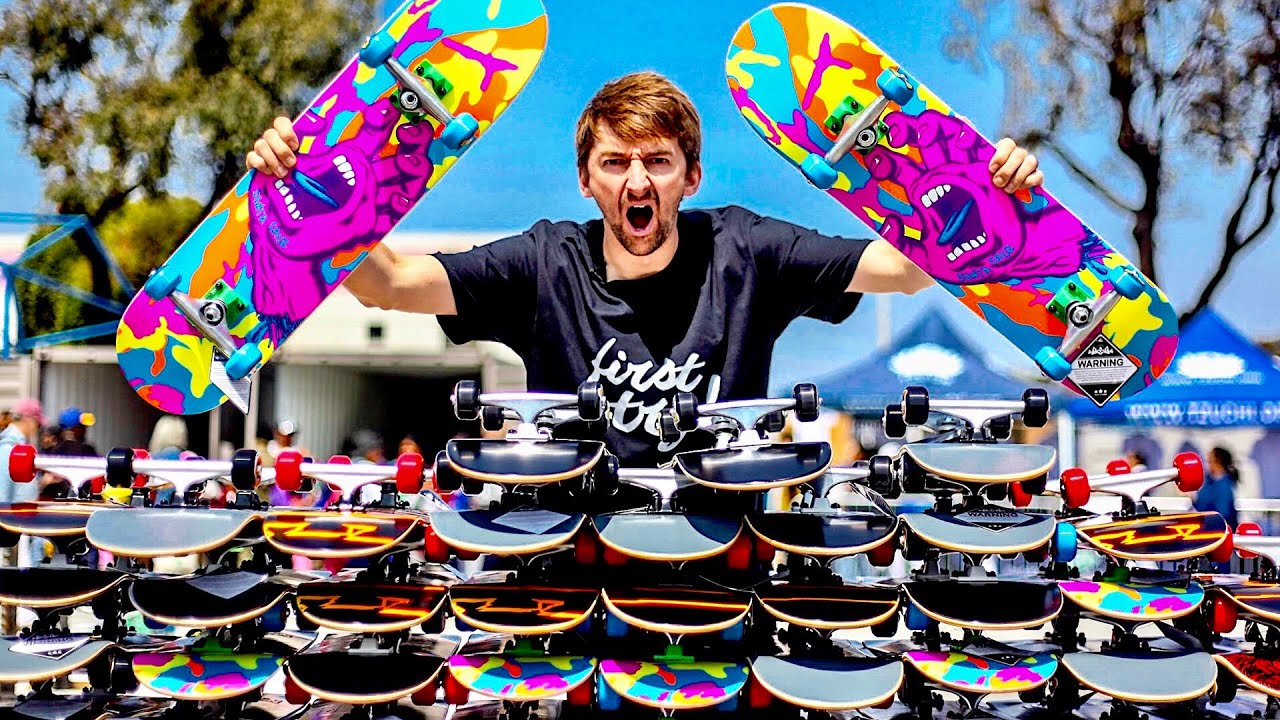 GIVING AWAY 40 COMPLETE SKATEBOARDS - FIRST TRY FOUNDATION
