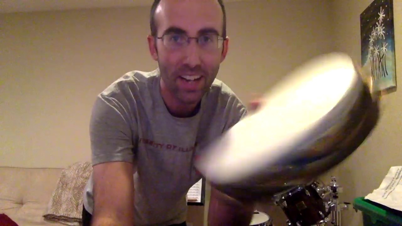 Reviving an old tambourine by putting on a new Grover Replacement head