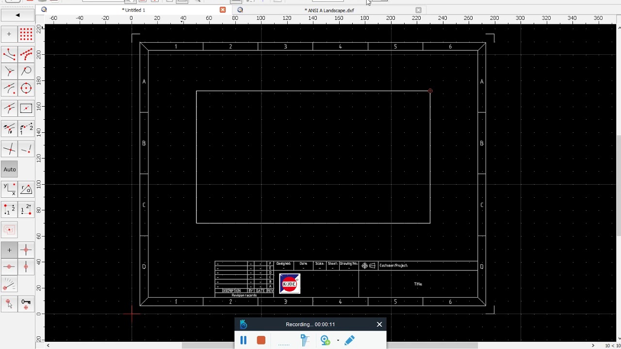 QCAD Offset With Distance