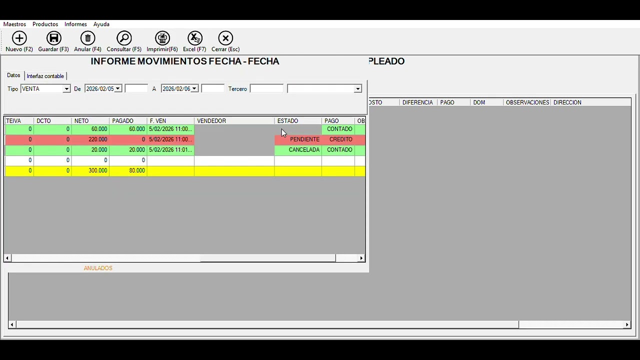 todos informes movimientos empleados con modulo movimientos filtros consultar
