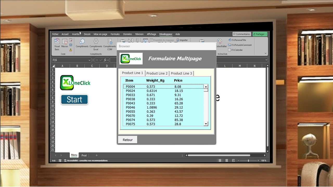 Excel VBA Formulaire multipage