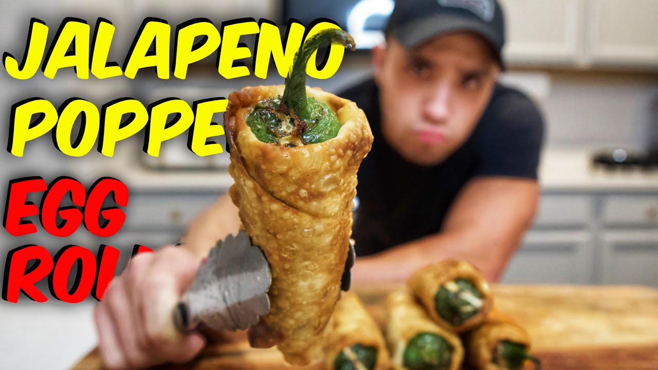 Dynamite Jalapeño Popper Egg Rolls #jalapenopoppers #cooking #eggrollrecipe