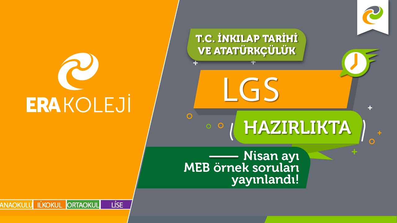 Nisan Ayı Örnek Sorular İnkılap Tarihi LGS 2023
