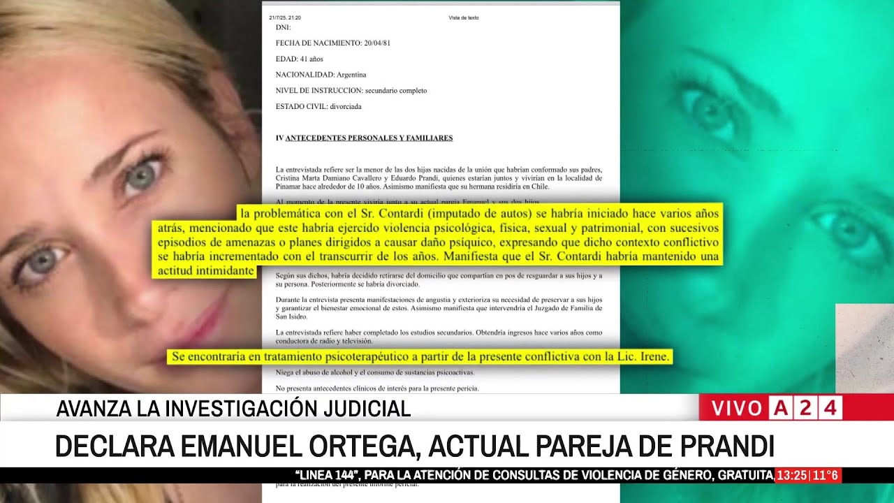 🔴 LA CRUDA Y DESGARRADORA DECLARACIÓN DE JULIETA PRANDI: DETALLES DE LA PERICIA PSIQUIATRICA