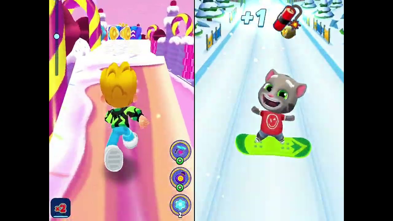 KOOPLY RUN GAMEPLAY VS TALKING TOM GOLD RUN All lvls Walkthrough 