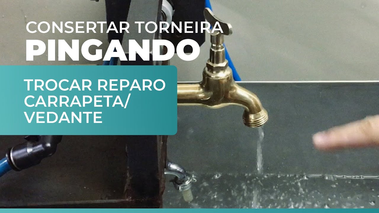 CONSERTAR TORNEIRA PINGANDO - Trocar Reparo Carrapeta/Vedante | REAL METAIS