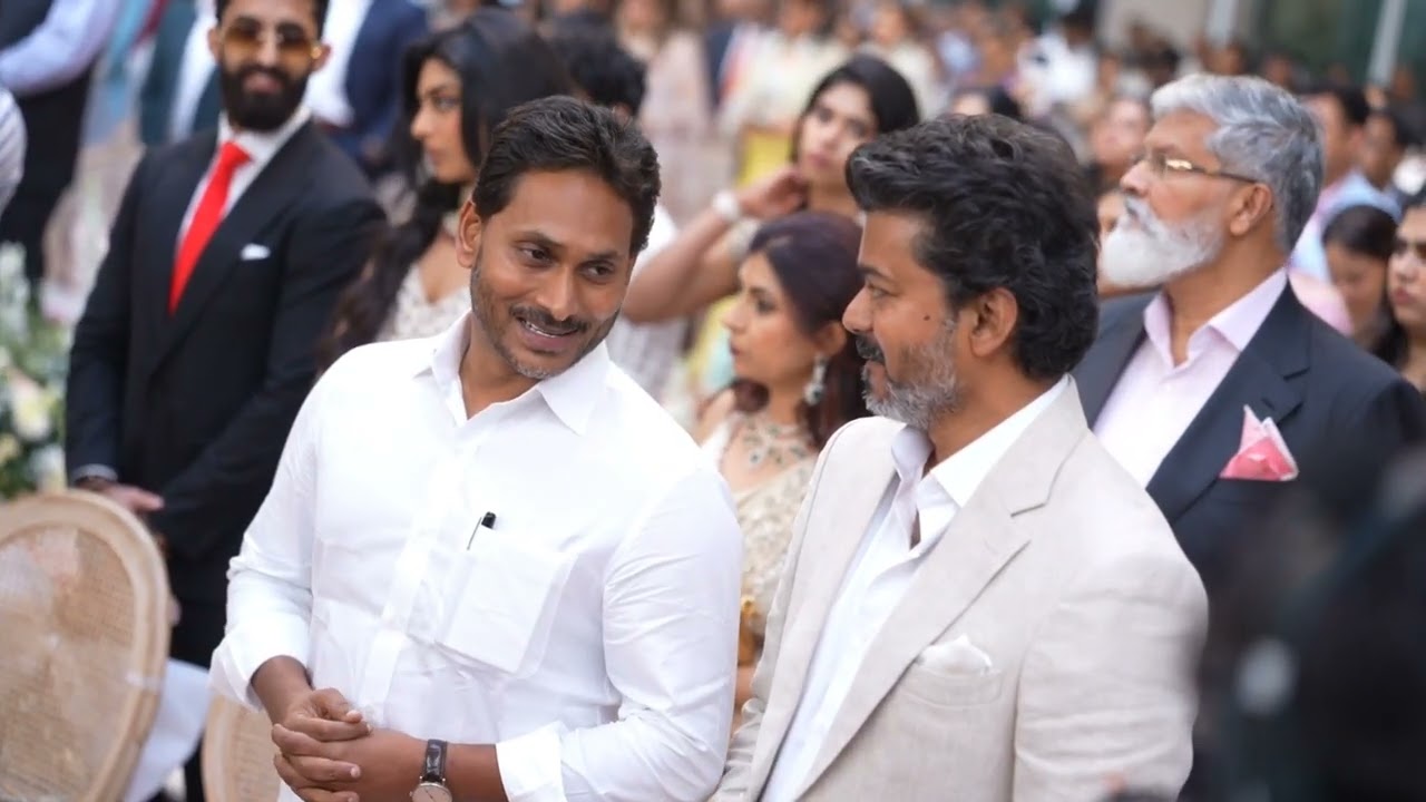 YS Jagan Mohan Reddy Meets TVK Chief Vijay at Wedding Ceremony in Chennai