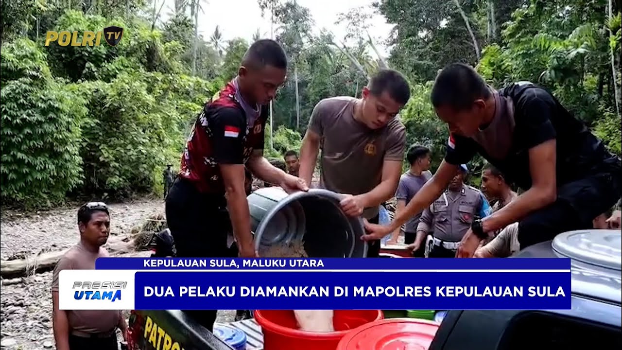POLRES KEPULAUAN SULA AMANKAN TEMPAT PEMBUATAN MINUMAN KERAS