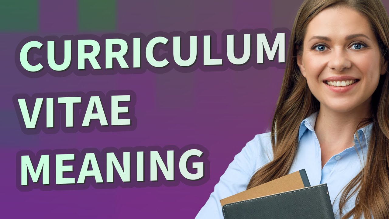 Curriculum vitae | meaning of Curriculum vitae
