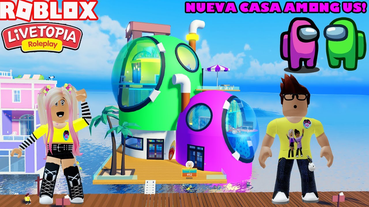 Nueva Casa Among Us En Livetopia! Mi Nueva Casa Favorita! 😍😍