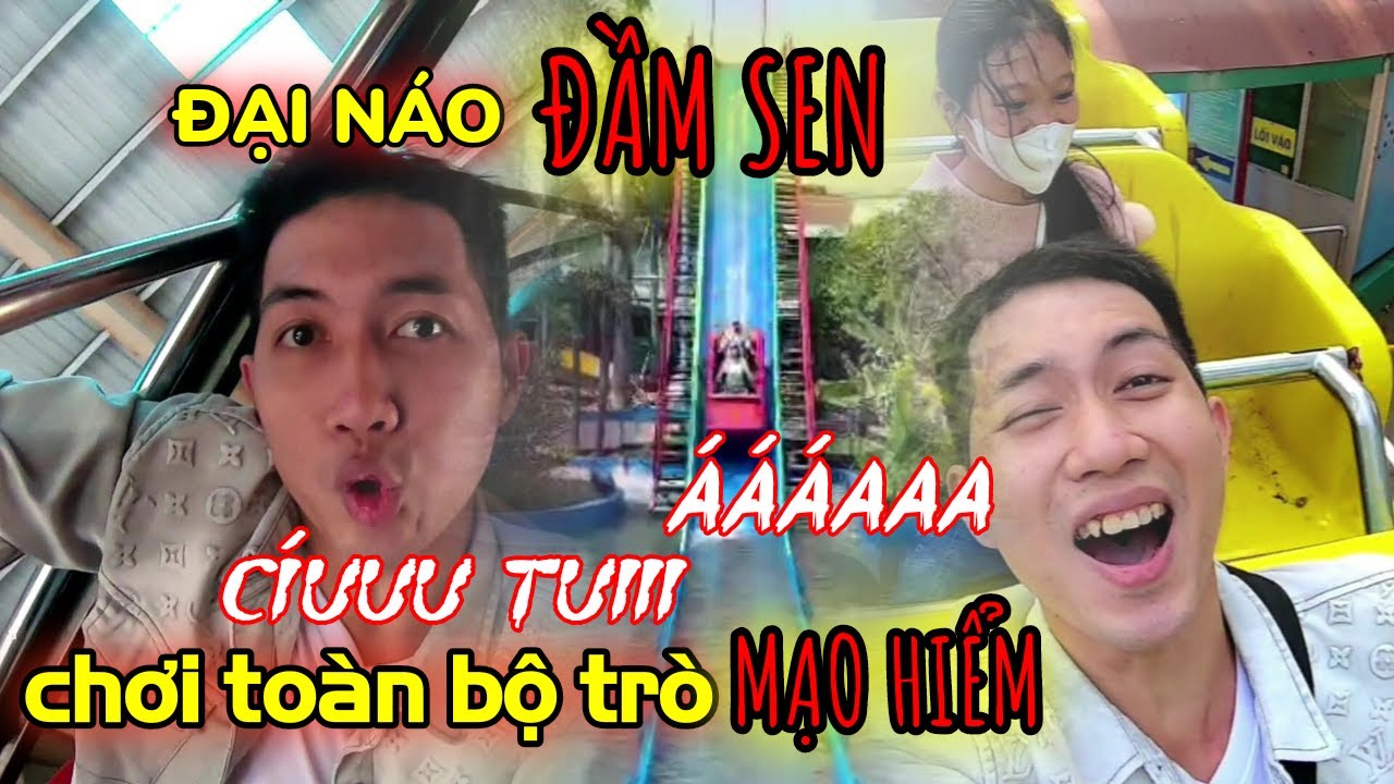 Thử thách chơi toàn bộ trò mạo hiểm ở Đầm Sen và cái kết...quá khó tin