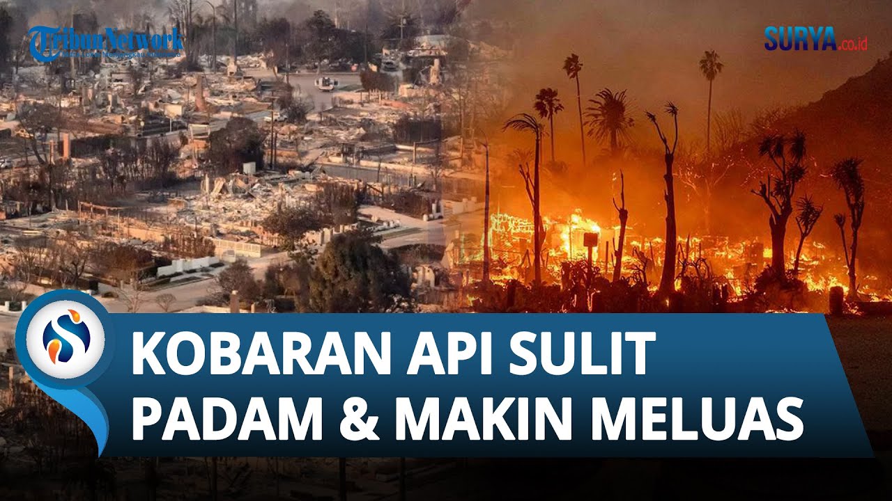 Los Angeles Membara! Kobaran Api Sulit Dipadamkan hingga Makin Meluas