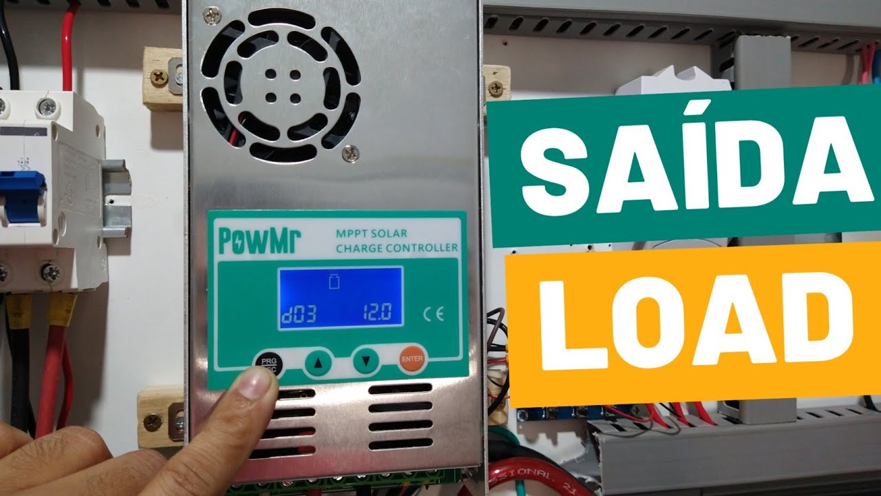 Como Configurar a SAÍDA LOAD do Controlador de Carga MPPT PowMr 60A!