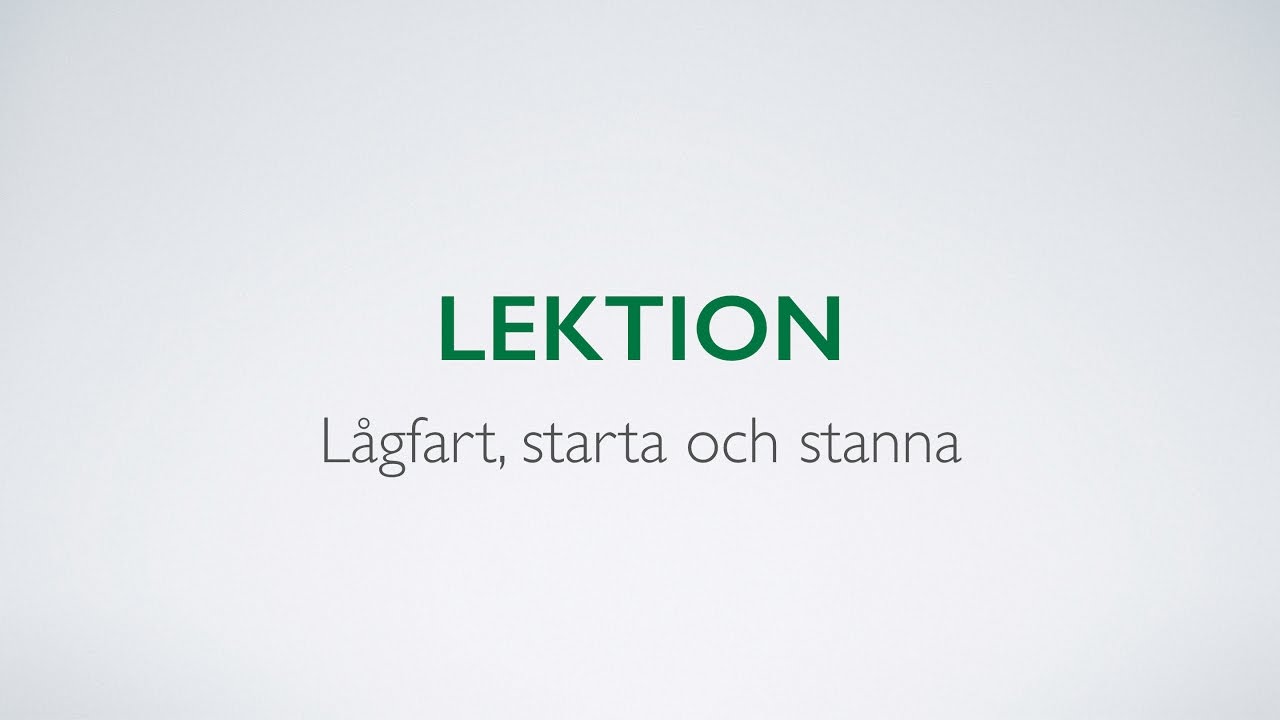 Videoutbildning till körkort - Starta och stanna  - Biljakten.nu