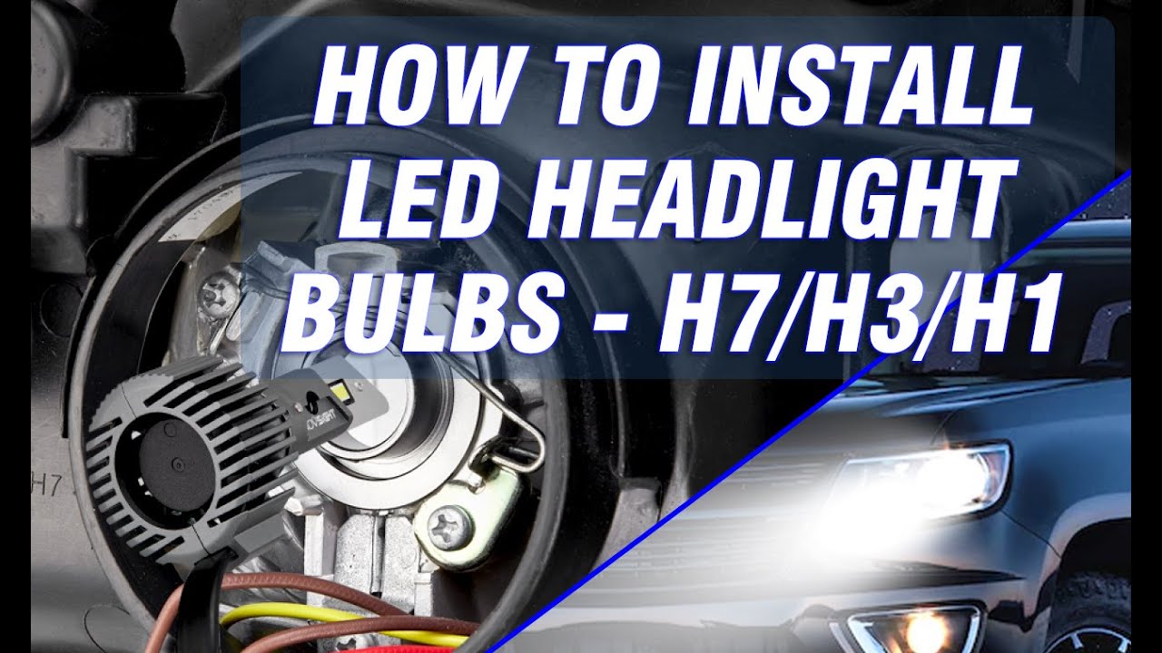 Как установить светодиодные лампы H7/H3/H1 в фары — Novsight Auto Lighting