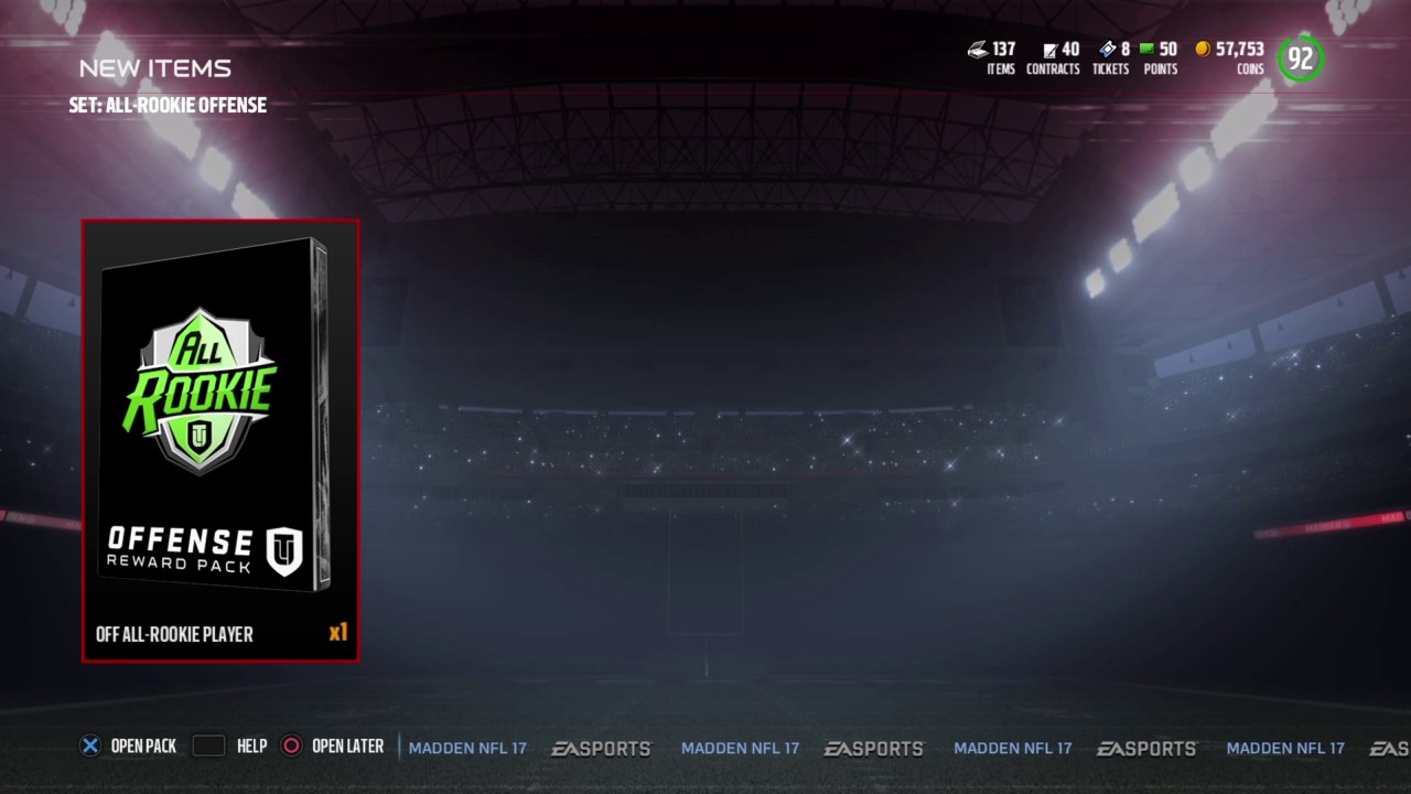 MUT 17 ALL ROOKIE ELITE PULL!!