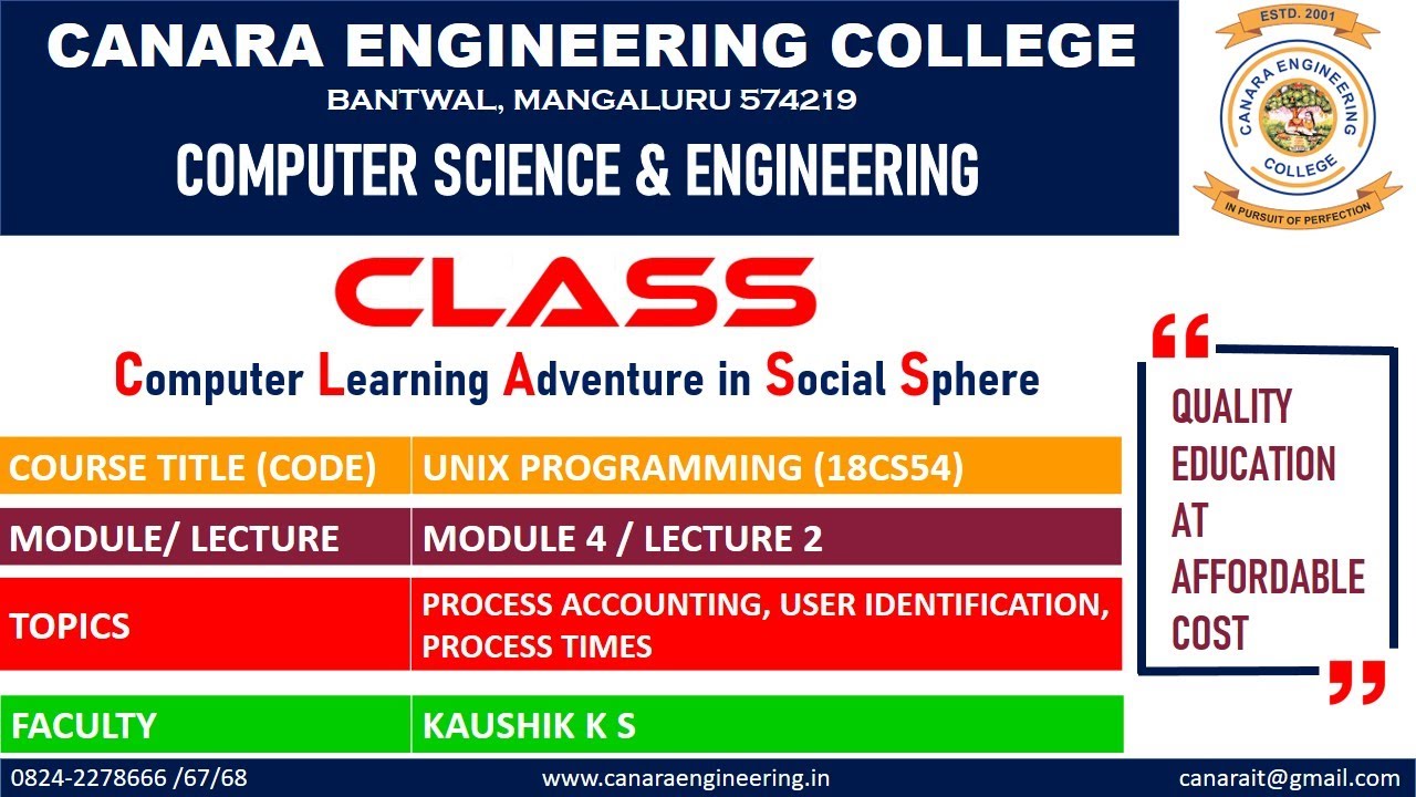 VTU ATC (18CS56) UNIX PROGRAMMING [Process Control](M4 L2)