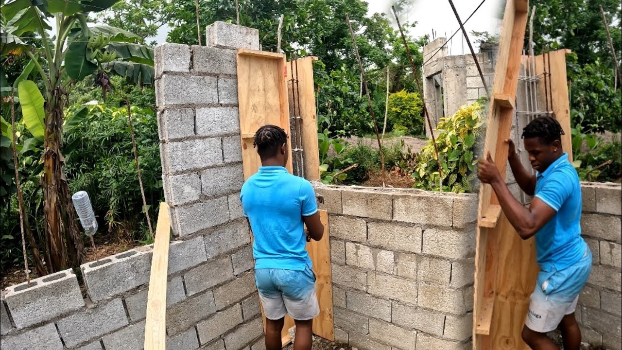 HOUSE UPDATE pulling down the boxing off the columns