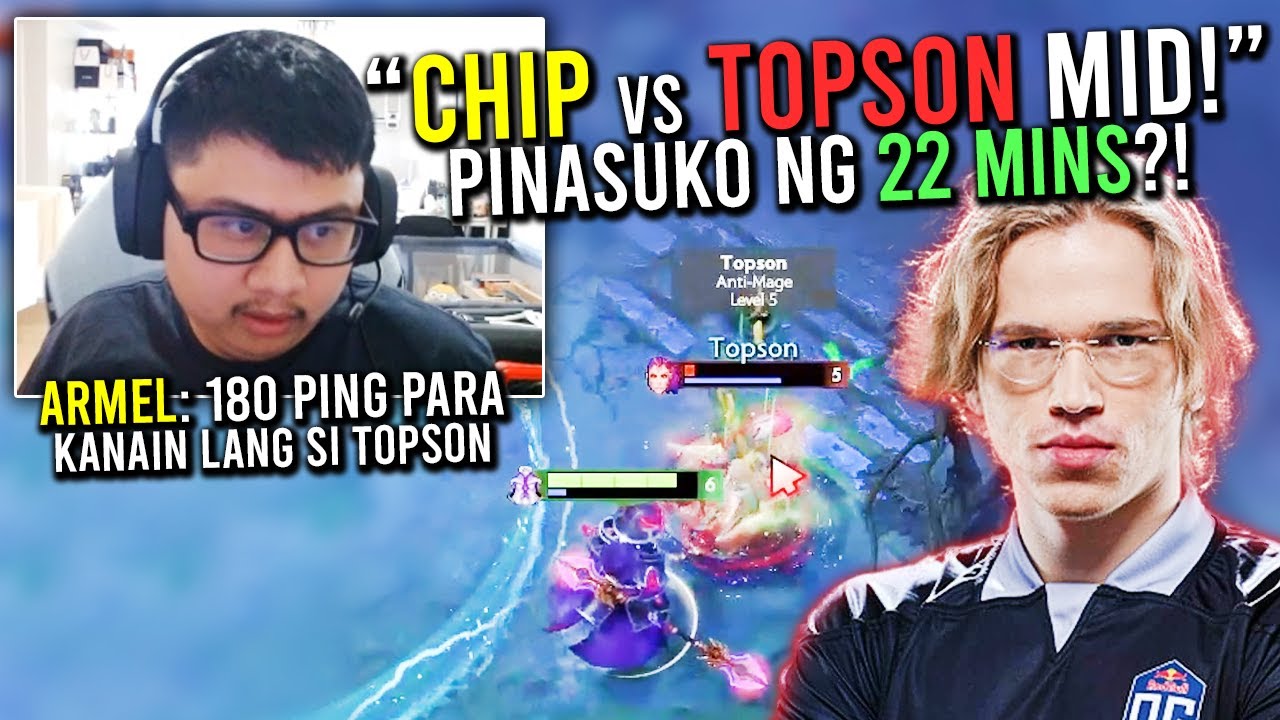 &laquo;CHIP ARMEL против TOPSON ANTI-MAGE MID в европейских пабах!&raquo;🔥 &mdash; МАТЧ 180 PING, ЭТО ВСЕ?!🤣