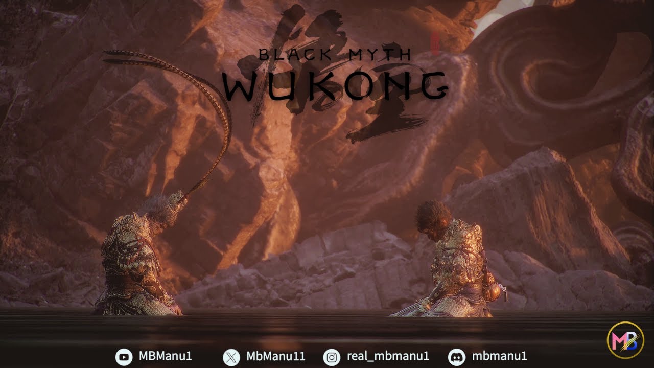 Wukong vs. Stone Monkey & The Great Sage’s Broken Shell w/ Cutscenes & Dialogues | #blackmythwukong