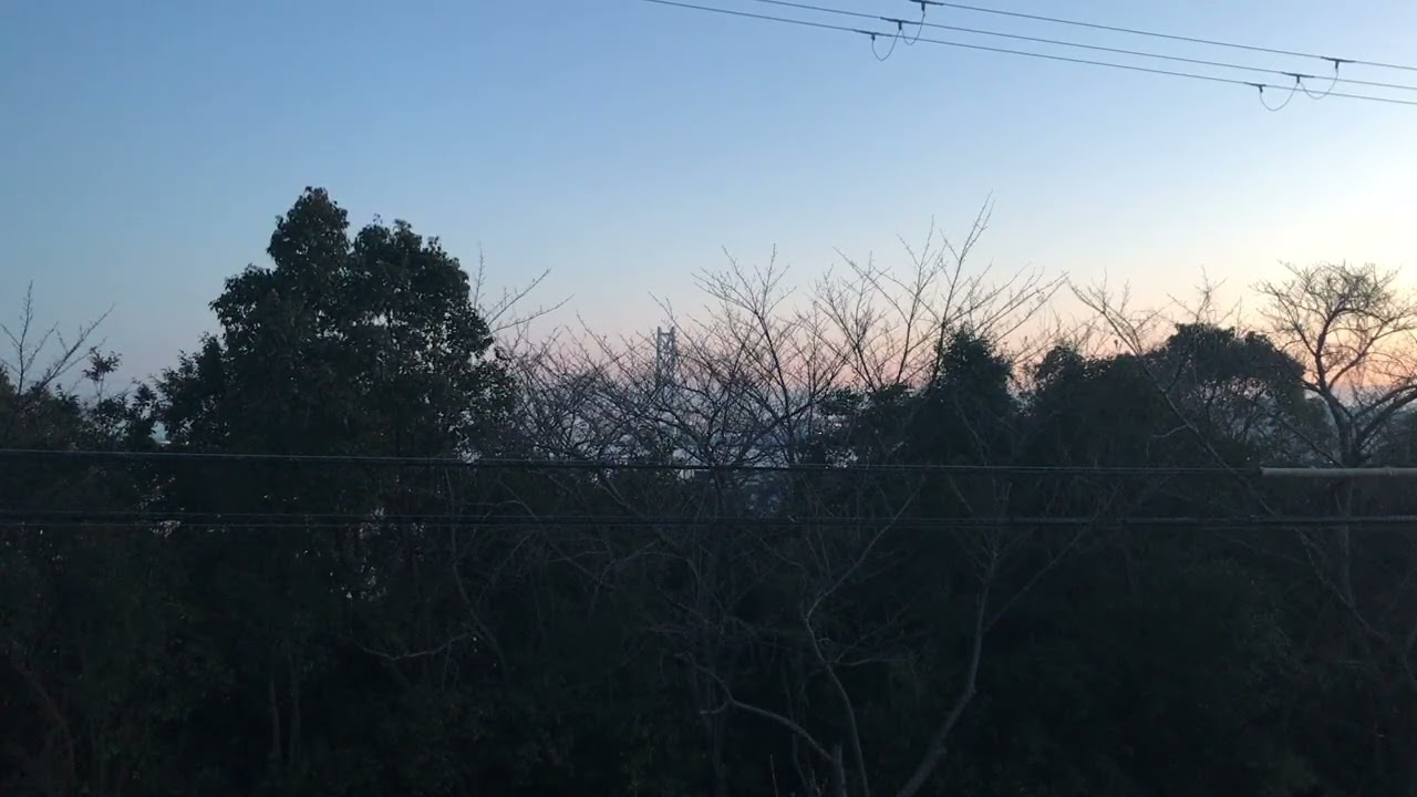 【何も起こりません】空が少しずつ色を変えて静かに夜を迎える⋯だけの動画