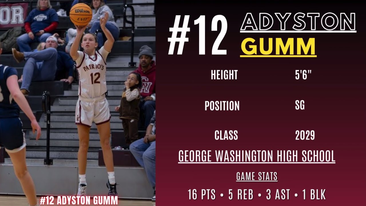 #12 Adyston Gumm Highlights vs St  Albans 1-22-2026