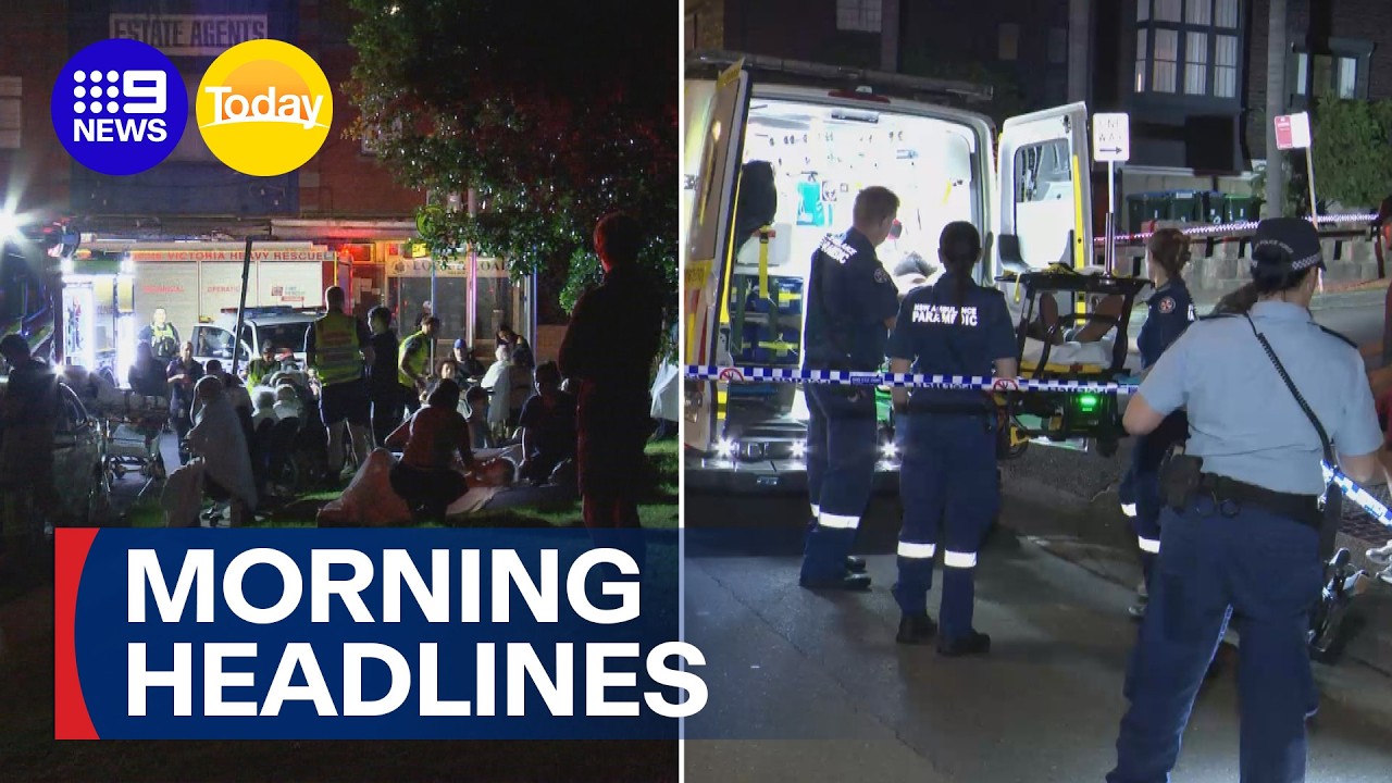 Fire breaks out at aged care facility; Teens arrested over stabbing attack | 9 News Australia