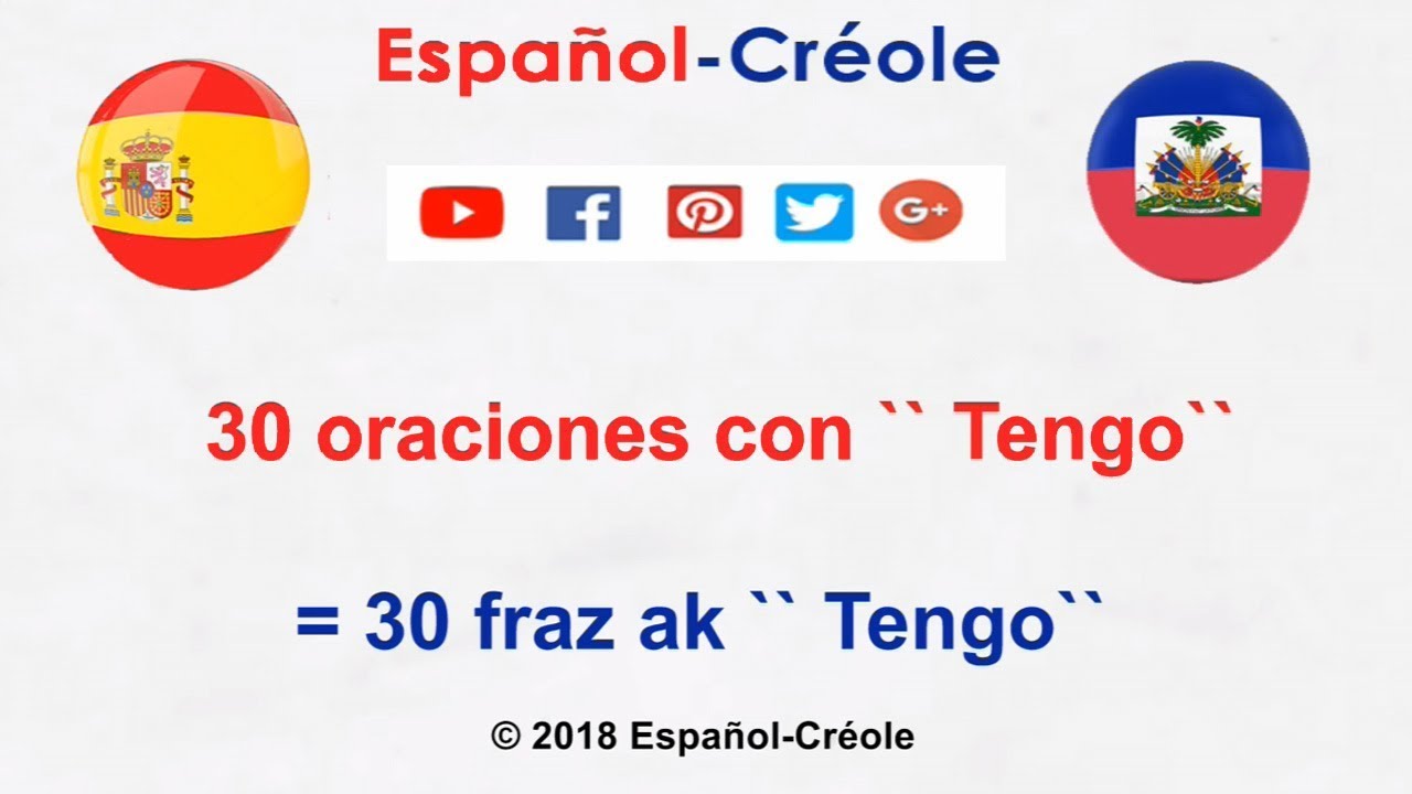 30 fraz ak `` Tengo`` = 30 oraciones con `` Tengo``.