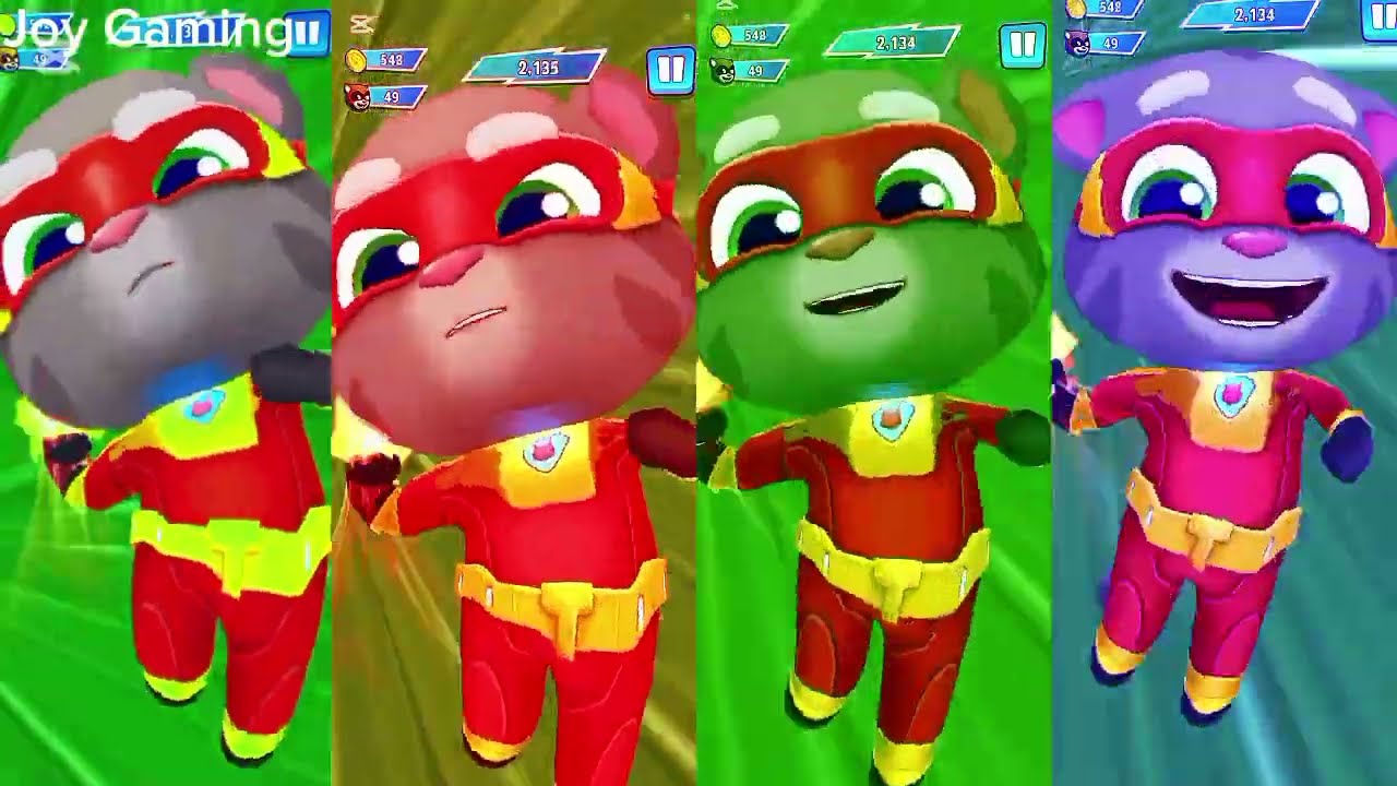 Talking Tom Gold Run New Update VS  Character Unlocked Splashy Tom world Water Park Gameplay part 1