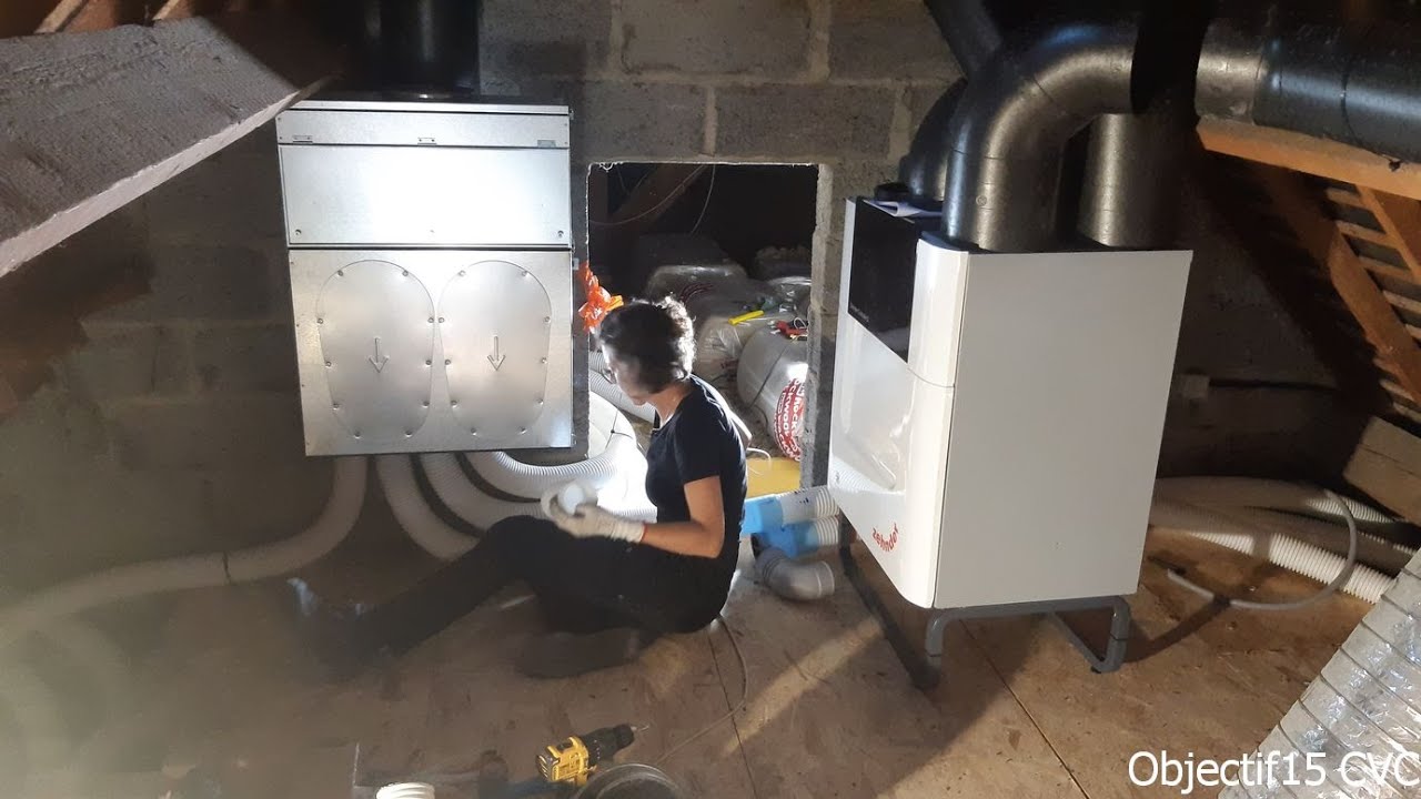 Installation VMC double flux Zehnder ComfoAirQ 450 dans le calvados