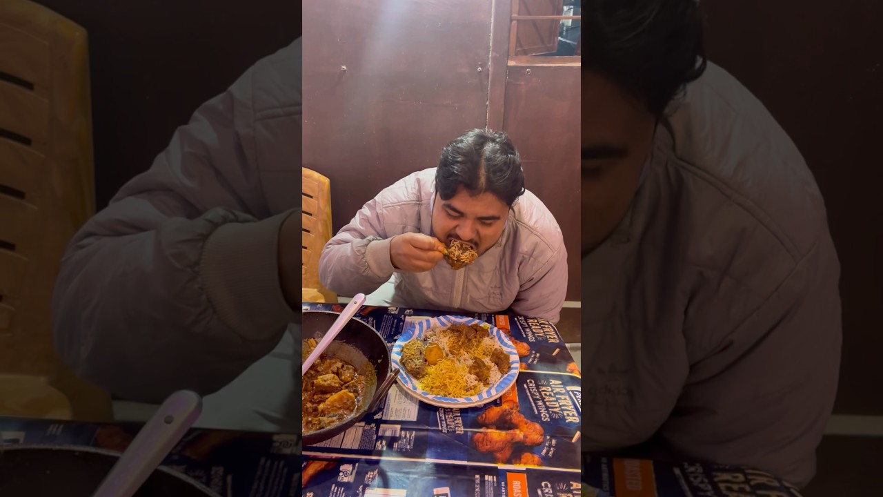 🍖🍛 Nalli Mutton Kosha + Chicken Biryani Leg Piece with Mixed Fried Rice 🤤 | 