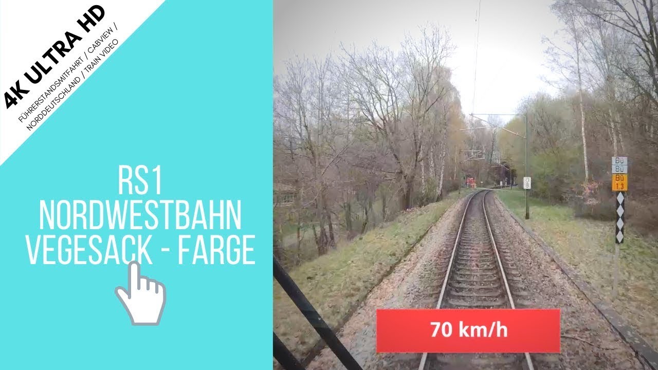 Cabview/ Führerstandsmitfahrt von Bremen Vegesack nach Bremen Farge in der RS1