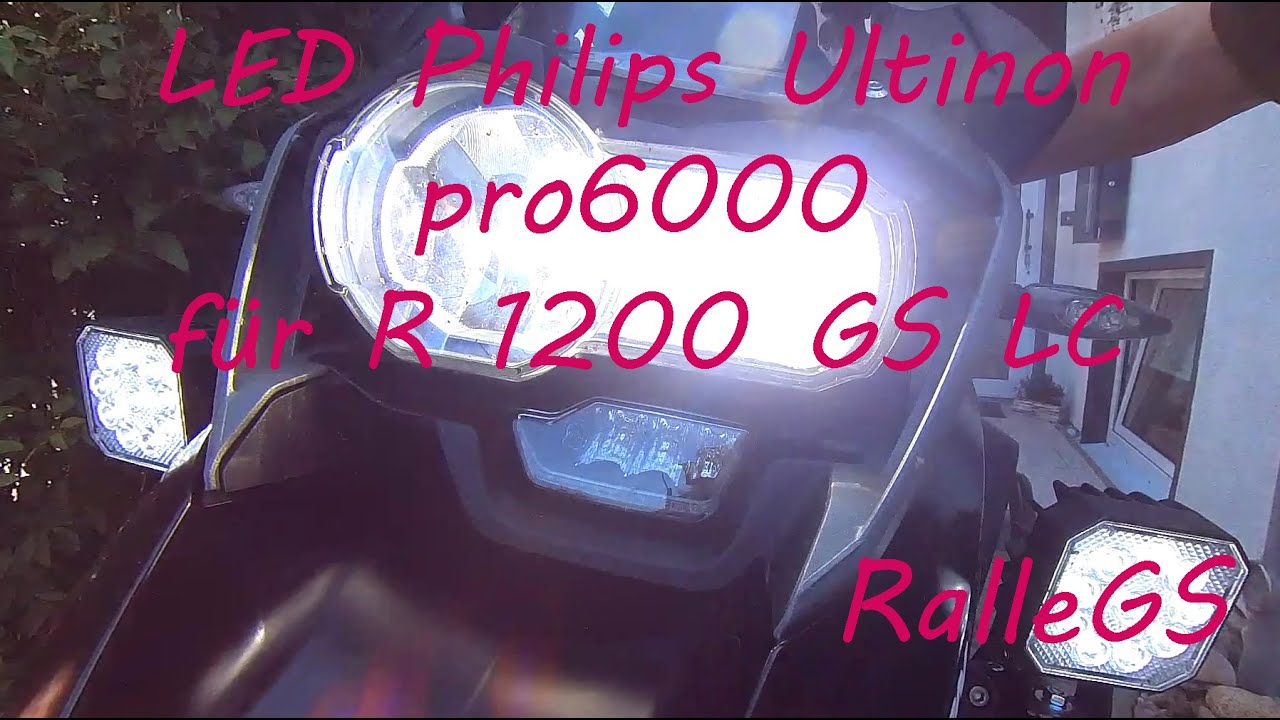 BMW R 1200 GS LC auf LED umrüsten mit Philips Ultinon pro6000