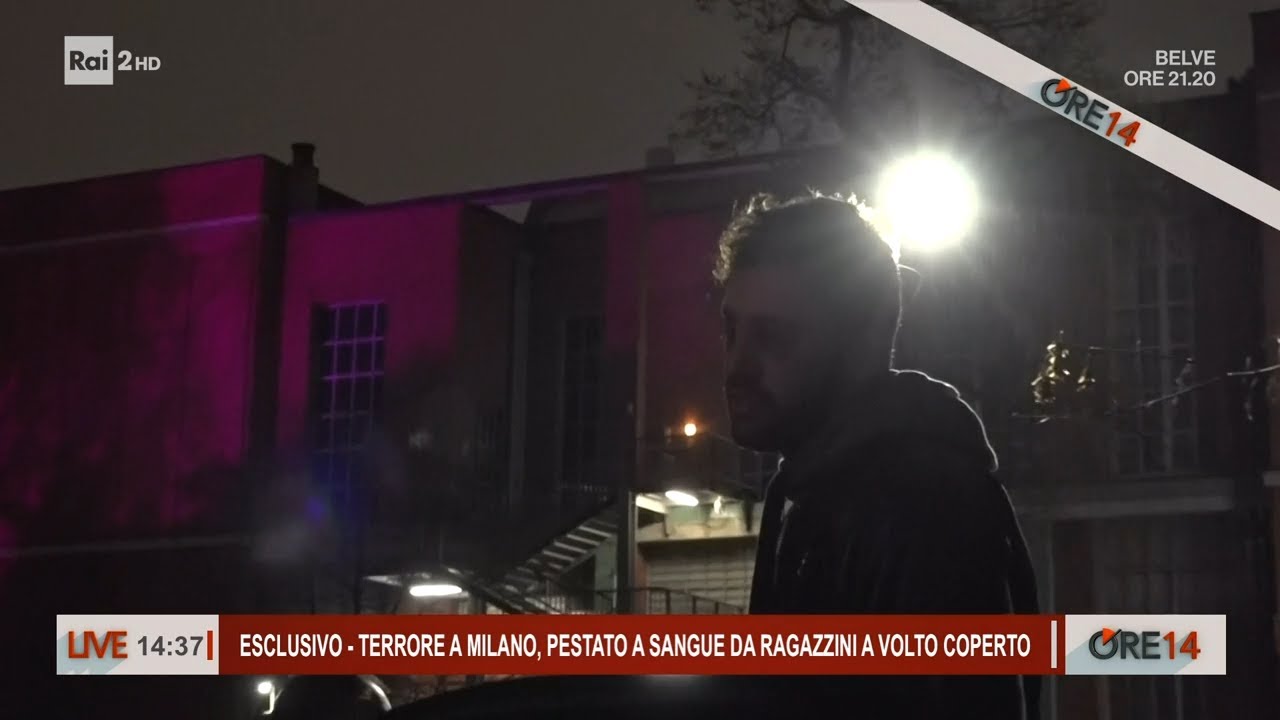 Antonio Di Silvestro picchiato da una baby-gang - Ore 14 del 14/03/2023