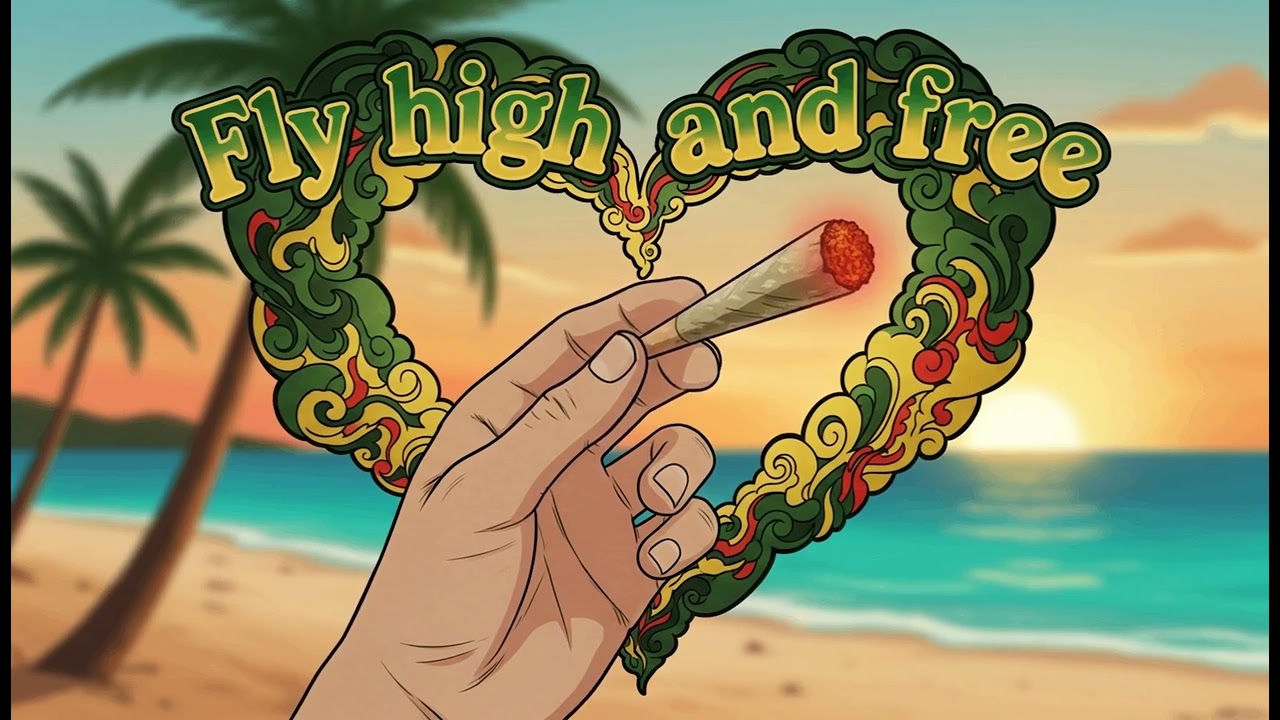 Fly High and Free Reggae Chill Vibes Relax Your Mind Let Your Thoughts Flow